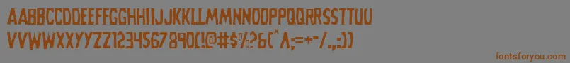 Grimghostlight Font – Brown Fonts on Gray Background