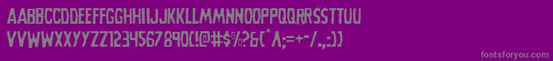 Grimghostlight Font – Gray Fonts on Purple Background