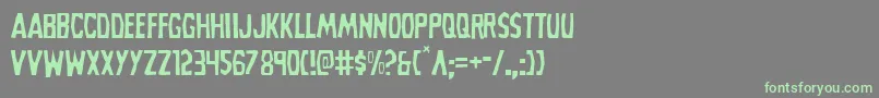 More about Grimghostlight Font Grimghostlight Font – Green Fonts on Gray Background