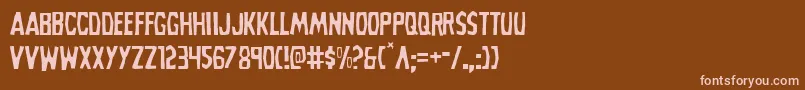 Grimghostlight Font – Pink Fonts on Brown Background