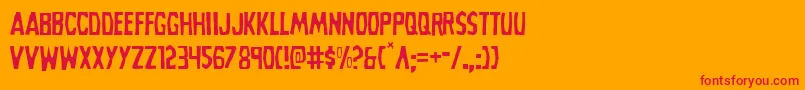Grimghostlight Font – Red Fonts on Orange Background