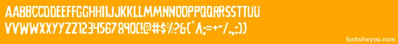 Grimghostlight Font – White Fonts on Orange Background