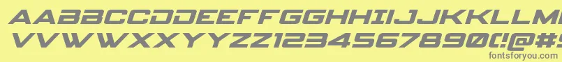 Lisätietoja Spyagencyv3expandital-fontista Spyagencyv3expandital-fontti – harmaat kirjasimet keltaisella taustalla