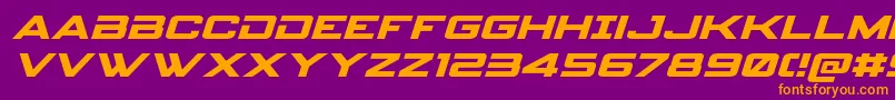 fuente Spyagencyv3expandital – Fuentes Naranjas Sobre Fondo Morado