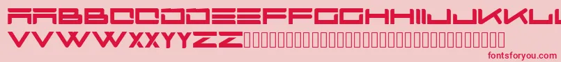 フォントBoastfont – ピンクの背景に赤い文字