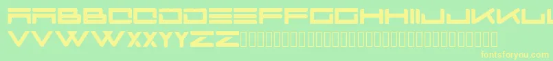 Boastfont Font – Yellow Fonts on Green Background