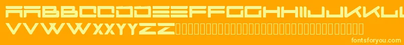 Boastfont-Schriftart – Gelbe Schriften auf orangefarbenem Hintergrund