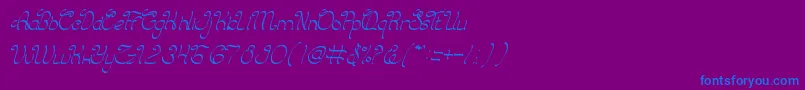 CharmingPrince Font – Blue Fonts on Purple Background
