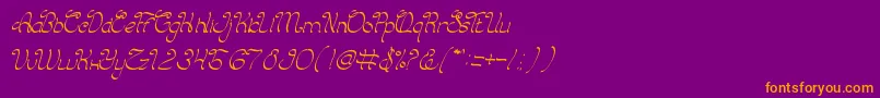 CharmingPrince Font – Orange Fonts on Purple Background