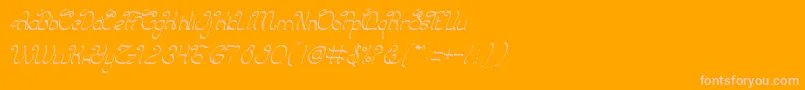 CharmingPrince Font – Pink Fonts on Orange Background
