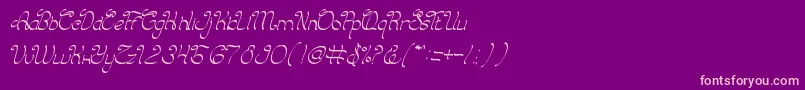 CharmingPrince Font – Pink Fonts on Purple Background