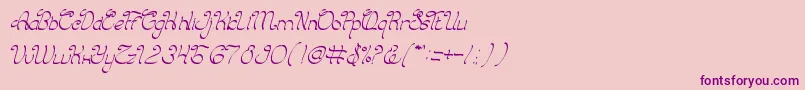 CharmingPrince Font – Purple Fonts on Pink Background