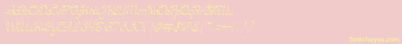 CharmingPrince Font – Yellow Fonts on Pink Background