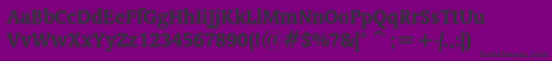Шрифт OrandaBoldBt – чёрные шрифты на фиолетовом фоне