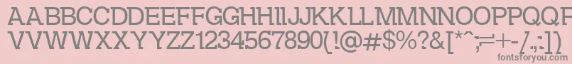 DsKolovrat Font – Gray Fonts on Pink Background