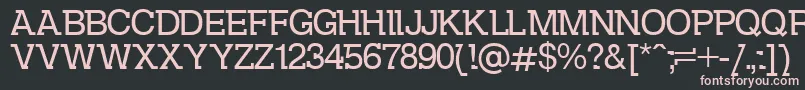 DsKolovrat Font – Pink Fonts on Black Background