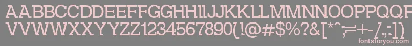 DsKolovrat Font – Pink Fonts on Gray Background