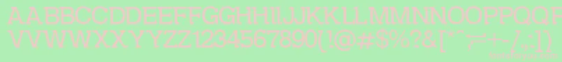 DsKolovrat Font – Pink Fonts on Green Background