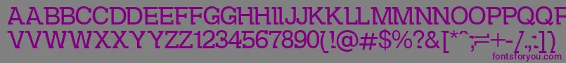 DsKolovrat Font – Purple Fonts on Gray Background