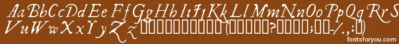 Ilshake Font – White Fonts on Brown Background