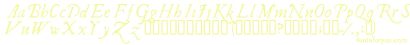 Ilshake-Schriftart – Gelbe Schriften