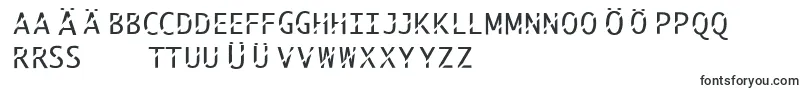 Шрифт Abcthru – немецкие шрифты