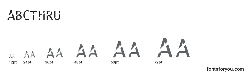 Abcthru Font Sizes