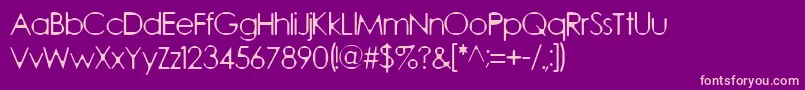 Quares Font – Pink Fonts on Purple Background