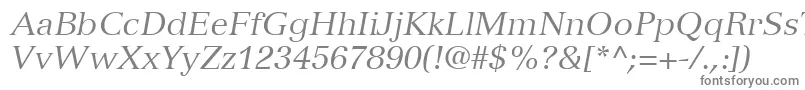 VersaillesLt56Italic-fontti – harmaat fontit