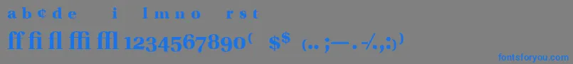 UtopiaExpertBold Font – Blue Fonts on Gray Background