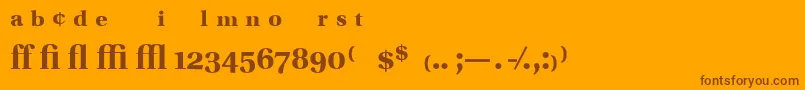UtopiaExpertBold Font – Brown Fonts on Orange Background