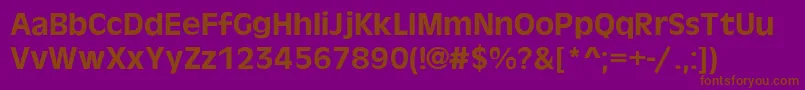 AntiqueOliveBold Font – Brown Fonts on Purple Background