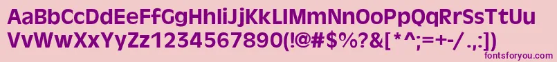 AntiqueOliveBold Font – Purple Fonts on Pink Background