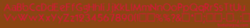 DgKabel Font – Red Fonts on Brown Background