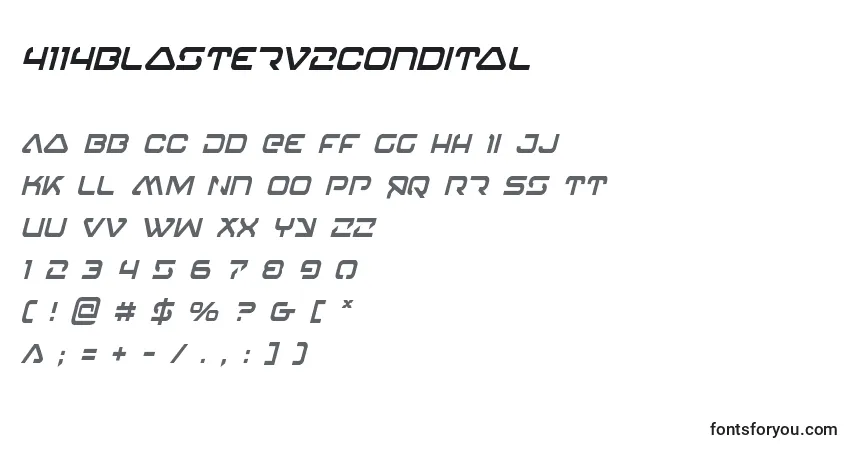 4114blasterv2condital-fontti – aakkoset, numerot, erikoismerkit