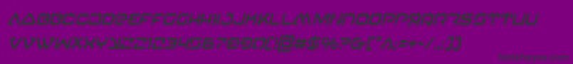 4114blasterv2condital Font – Black Fonts on Purple Background