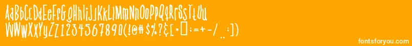 Venus ffy-fontti – valkoiset fontit oranssilla taustalla