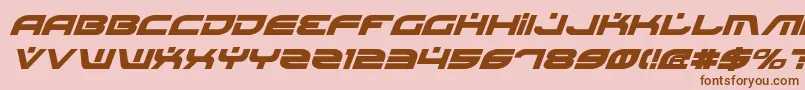 BattlefieldBoldItalic Font – Brown Fonts on Pink Background