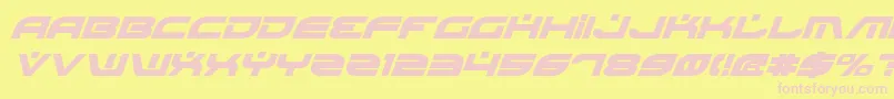 BattlefieldBoldItalic Font – Pink Fonts on Yellow Background