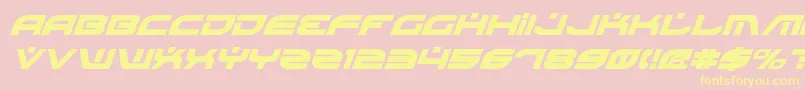 BattlefieldBoldItalic Font – Yellow Fonts on Pink Background