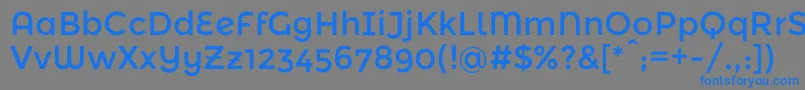 MontserratalternatesRegular Font – Blue Fonts on Gray Background