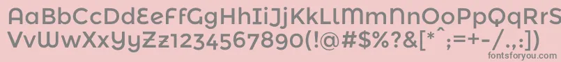 Шрифт MontserratalternatesRegular – серые шрифты на розовом фоне