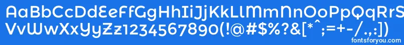 フォントMontserratalternatesRegular – 青い背景に白い文字