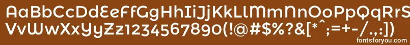 MontserratalternatesRegular Font – White Fonts on Brown Background