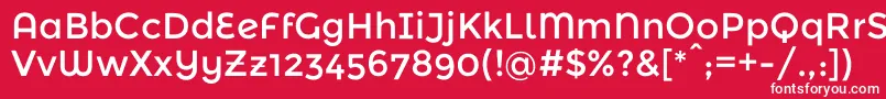 MontserratalternatesRegular Font – White Fonts on Red Background