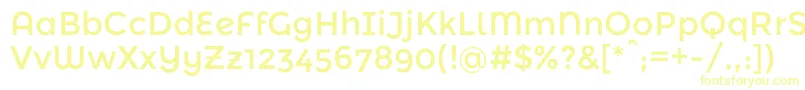 MontserratalternatesRegular Font – Yellow Fonts on White Background