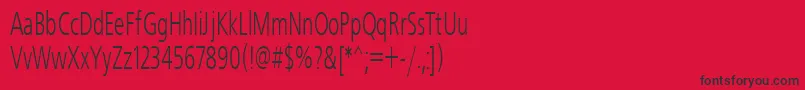 Freeset60n Font – Black Fonts on Red Background