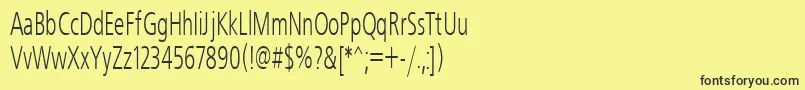 Freeset60n Font – Black Fonts on Yellow Background