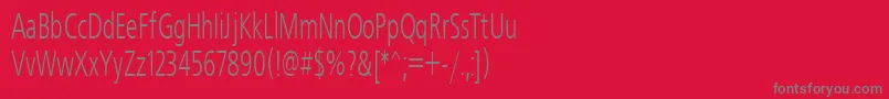 Freeset60n Font – Gray Fonts on Red Background