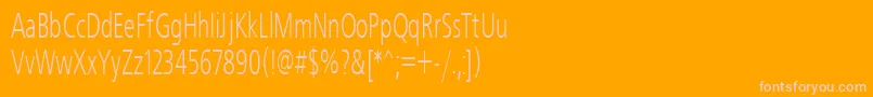 Шрифт Freeset60n – розовые шрифты на оранжевом фоне